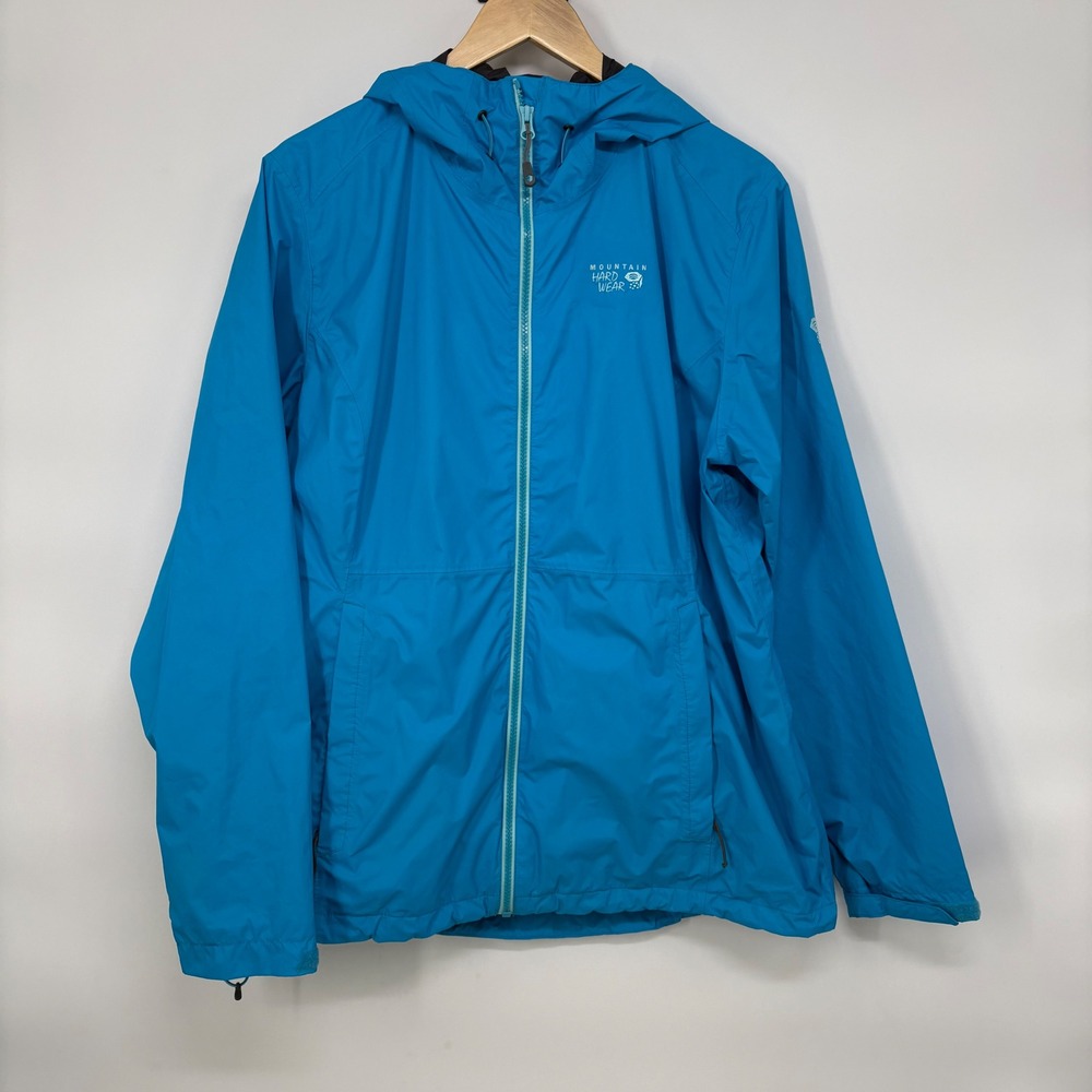 Mountain Hardwear Womens Plasmic Full Zip Jacket XLHooded Windbreaker Outdoor